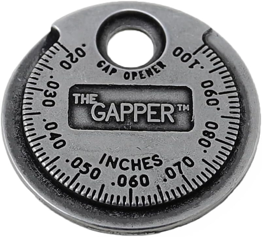 3235 Spark Plug Gapper - Quick-Check Coin-Style Tool, 0.020"-0.100