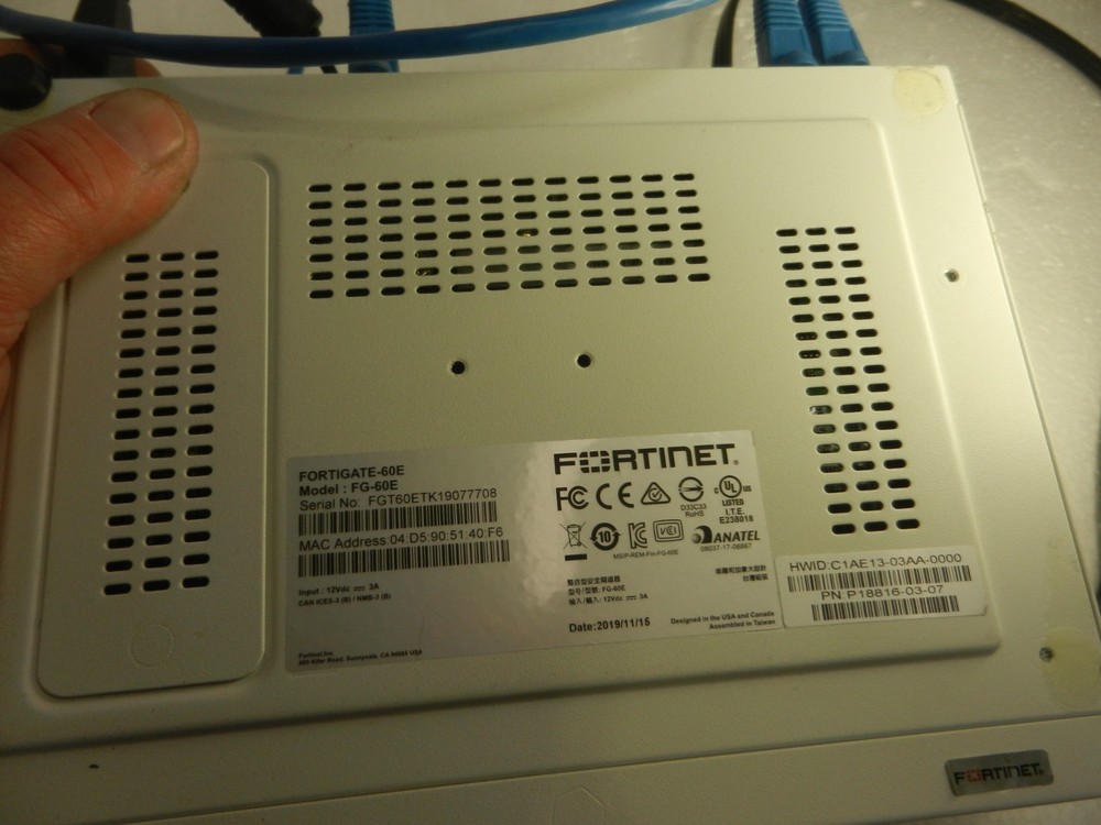 Fortinet FortiGate 60E Next Generation Security Firewall