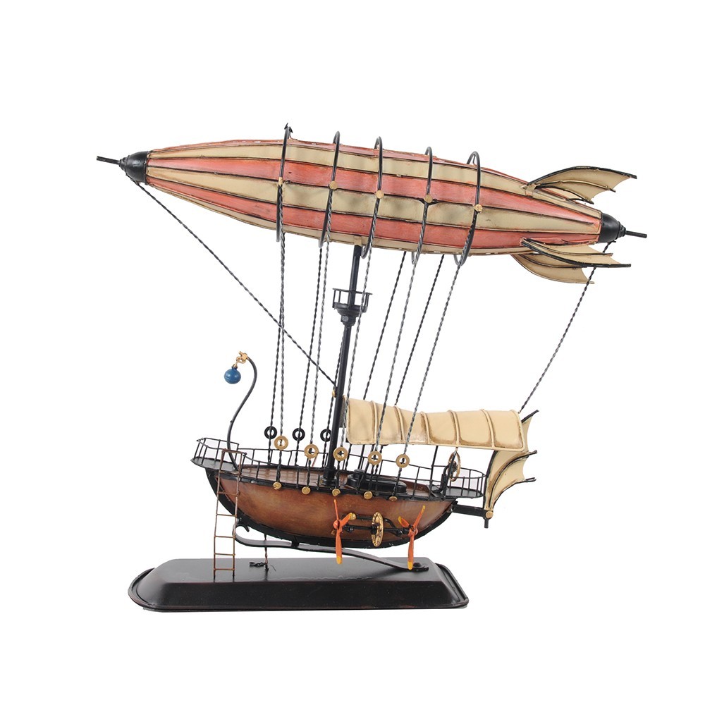Steampunk Airship Model 14" Handmade Fully Assembled High Quality Home Decor