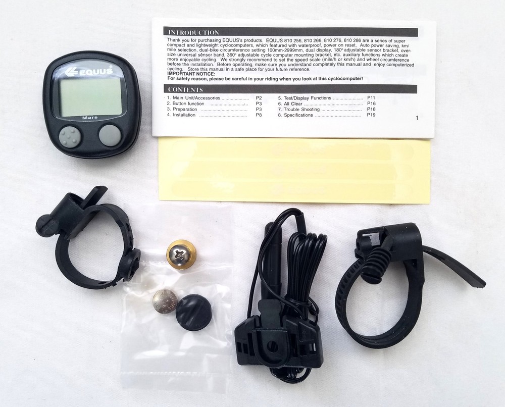 Equus 810 266 Mars Cyclo-computer Computer 6 Functions