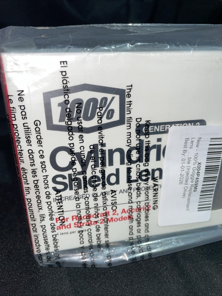 100% Goggle Replacement Cylindrical Shield lens