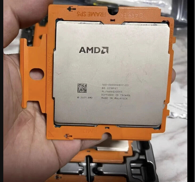 Supermicro H13SSL-N DDR5 Motherboard With AMD EPYC GENOA SP5 9334 QS CPU