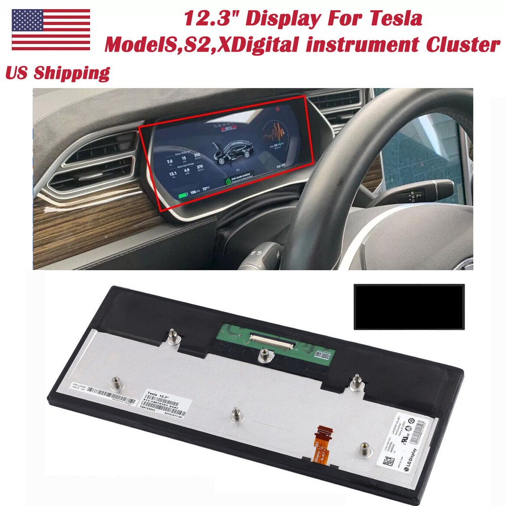 For Tesla Model S/S2/X GEN 2 Digital Instrument Cluster LCD Display Replacement