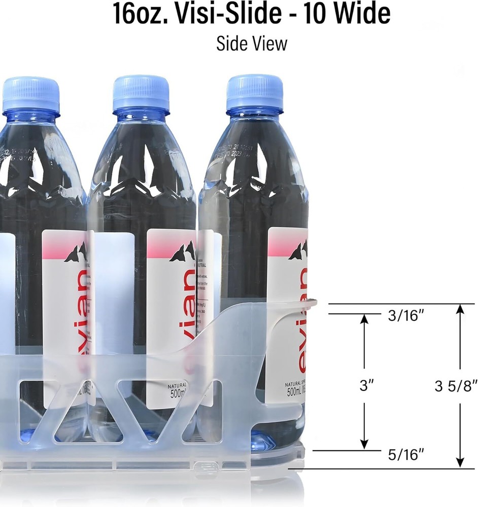 Display Technologies Visi-Slide Gravity Fed Organizer Beverages on Flat