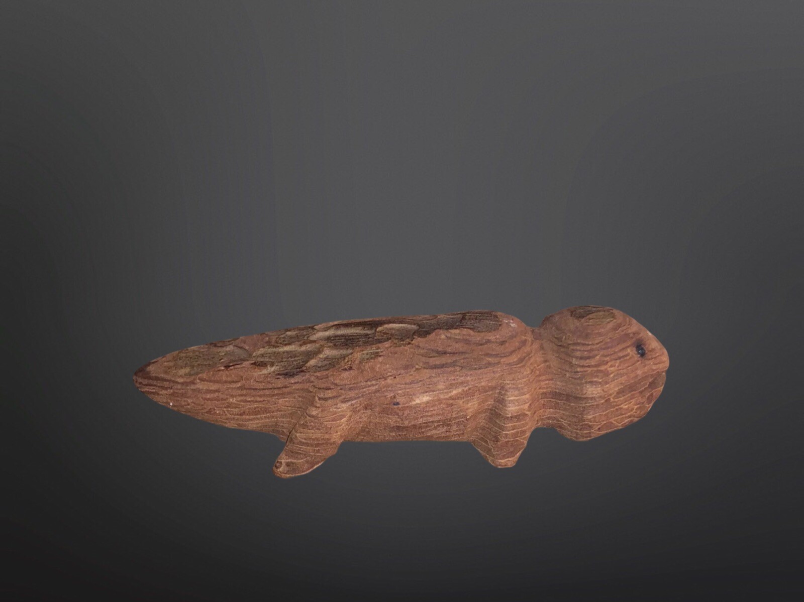 Circa 1910 Native American Tarahumara Carved Wood Lizard Fetish