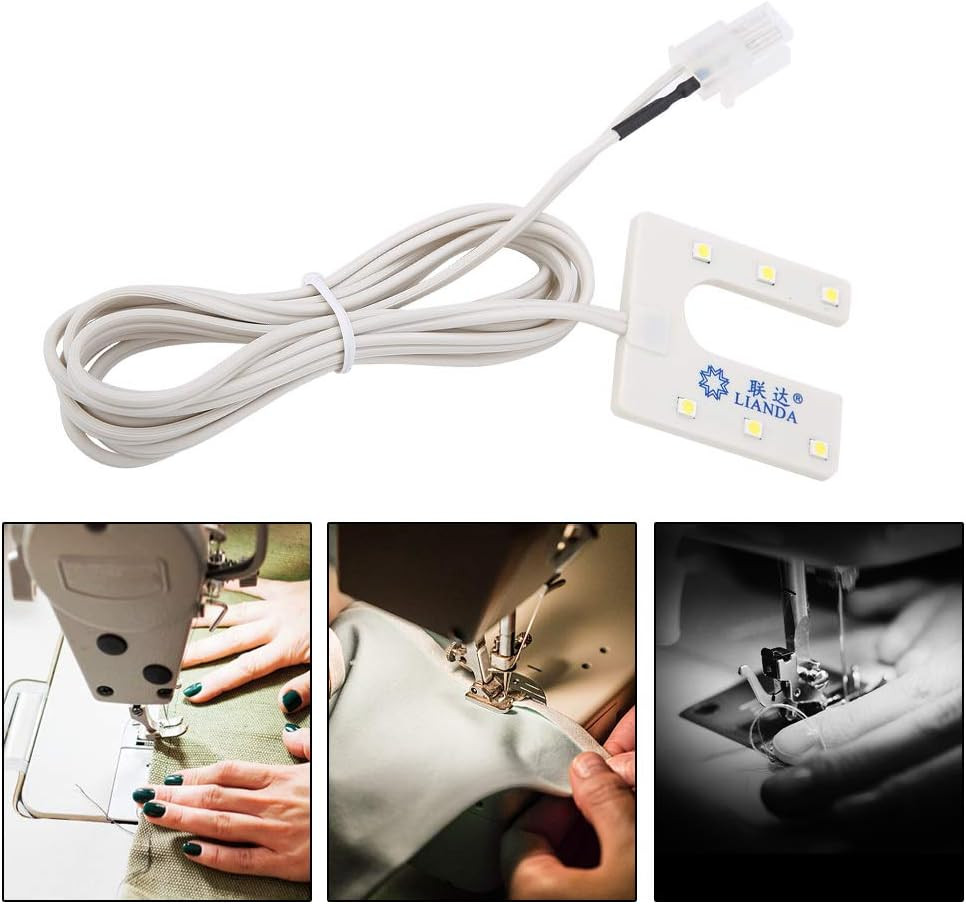 Sewing Machine LED Light, 0.3W 5V 6-LED Sewing Machine Accessory LED Working ...
