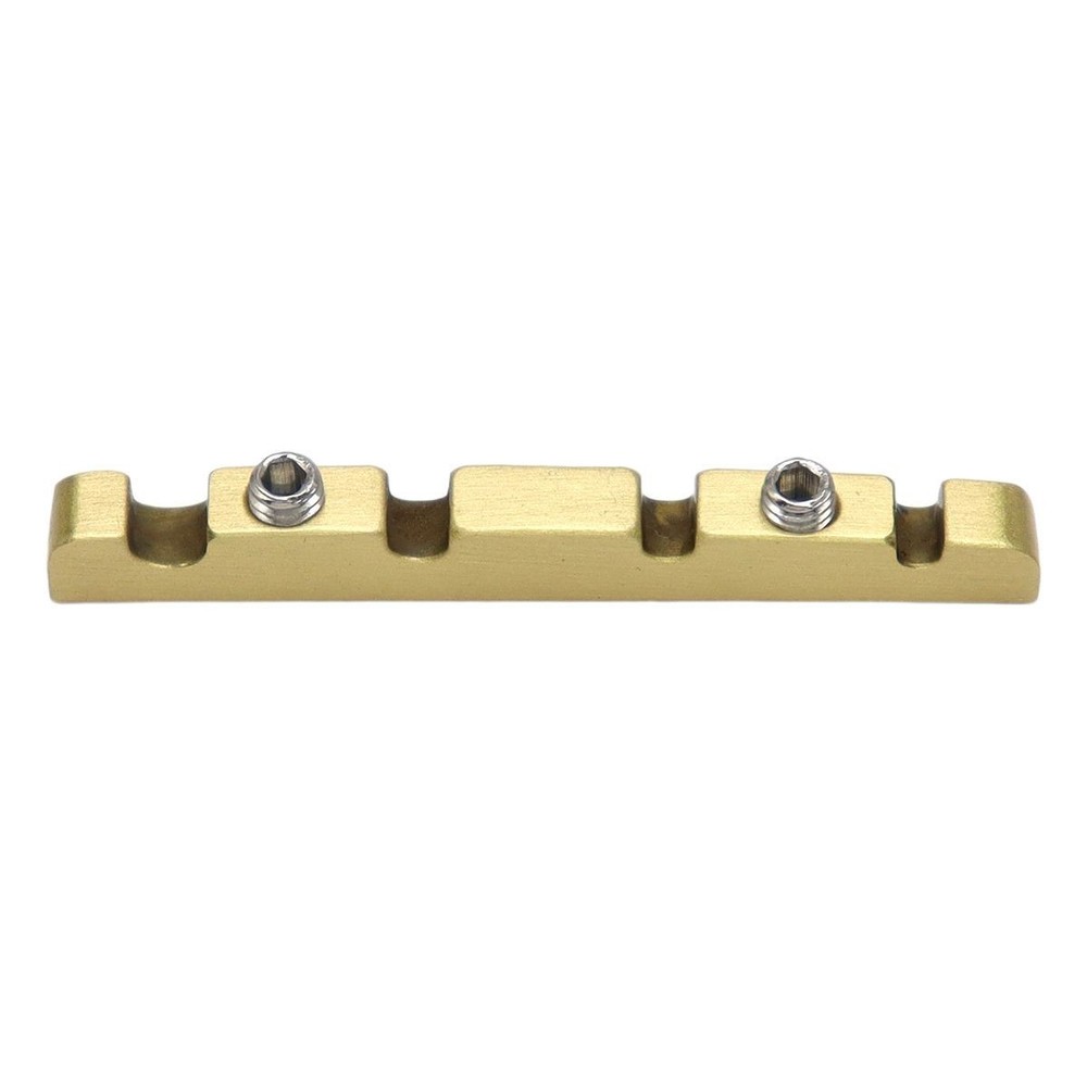 4 String Bass Nut Adjustable Height Brass Nut Length 38x3.5mm Split Regulation