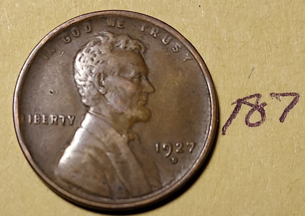 1927-D Lincoln Wheat Cent    High Grade   #187