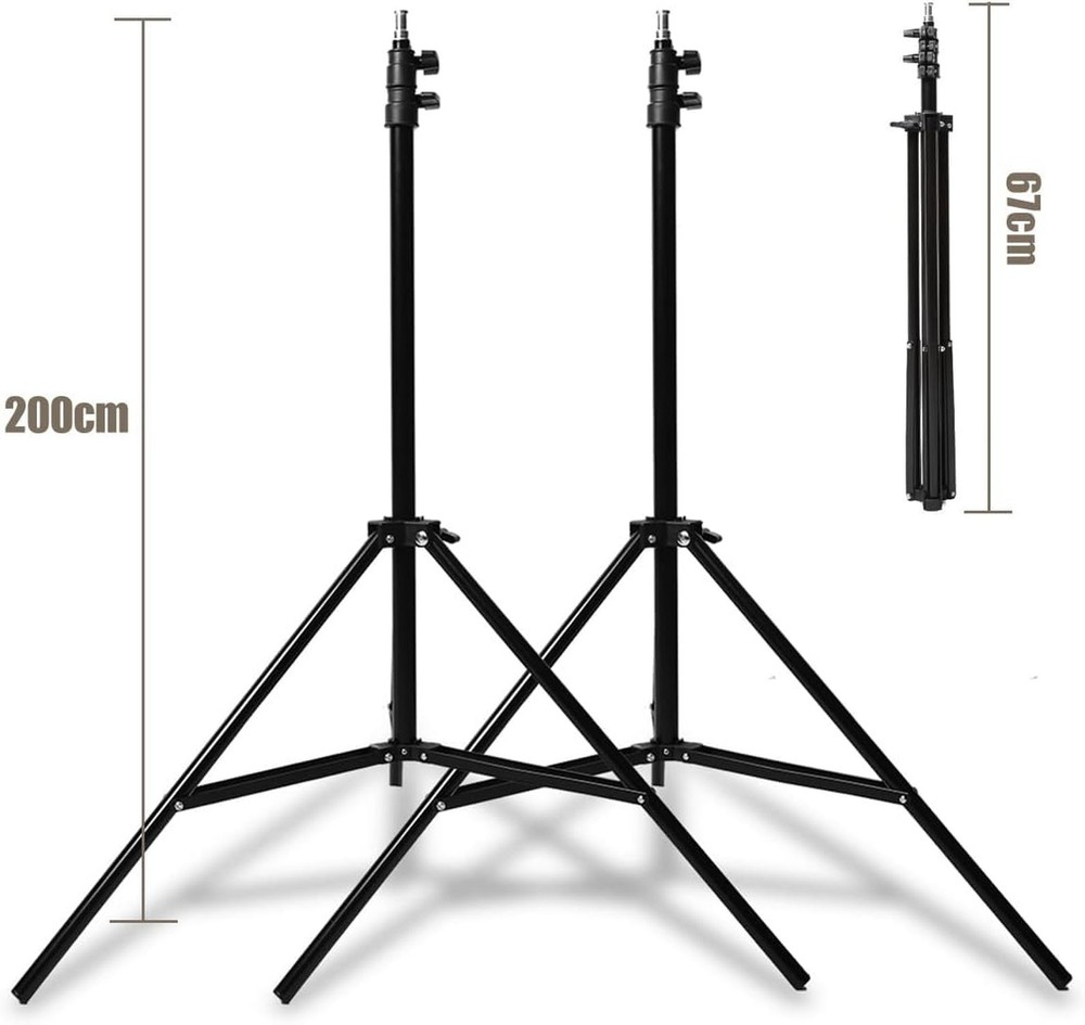Godox 750W Professional Studio Strobe Flash Light Kit, 3-Light Godox Strobe L...