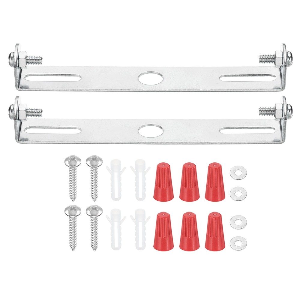 2 Set 115mm (4.5") Universal Light Fixture Mounting Bracket Kit with Screw