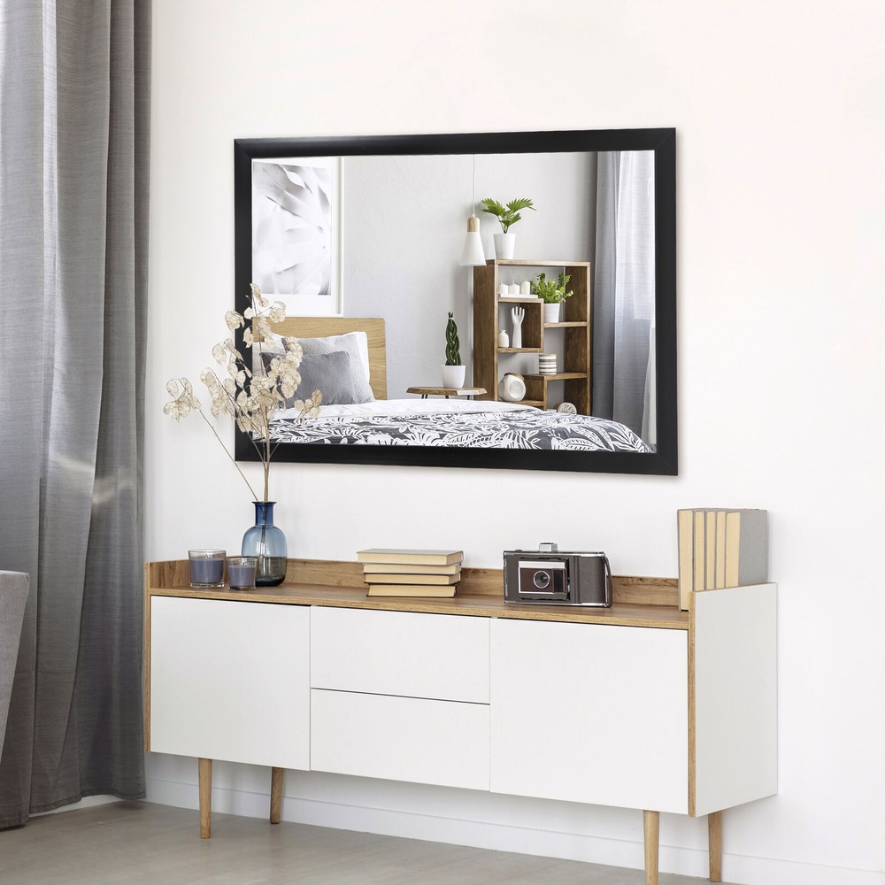 24 x 36" Rectangular Wall Mirror Sturdy Frame Makeup Mirror Standard Mirror