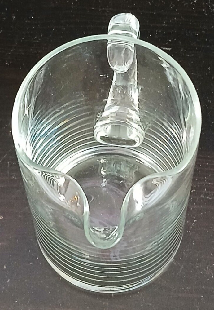 Clear Glass Pitcher 5.75" Tall