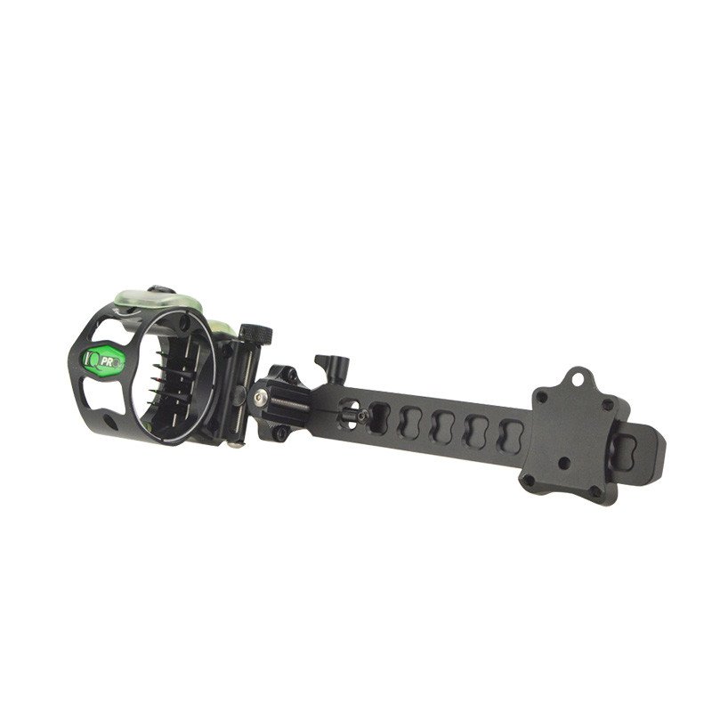 Archery Compound Bow Sight Lock Micro 5 Pin .019" Adjustable Long Pole Hunting