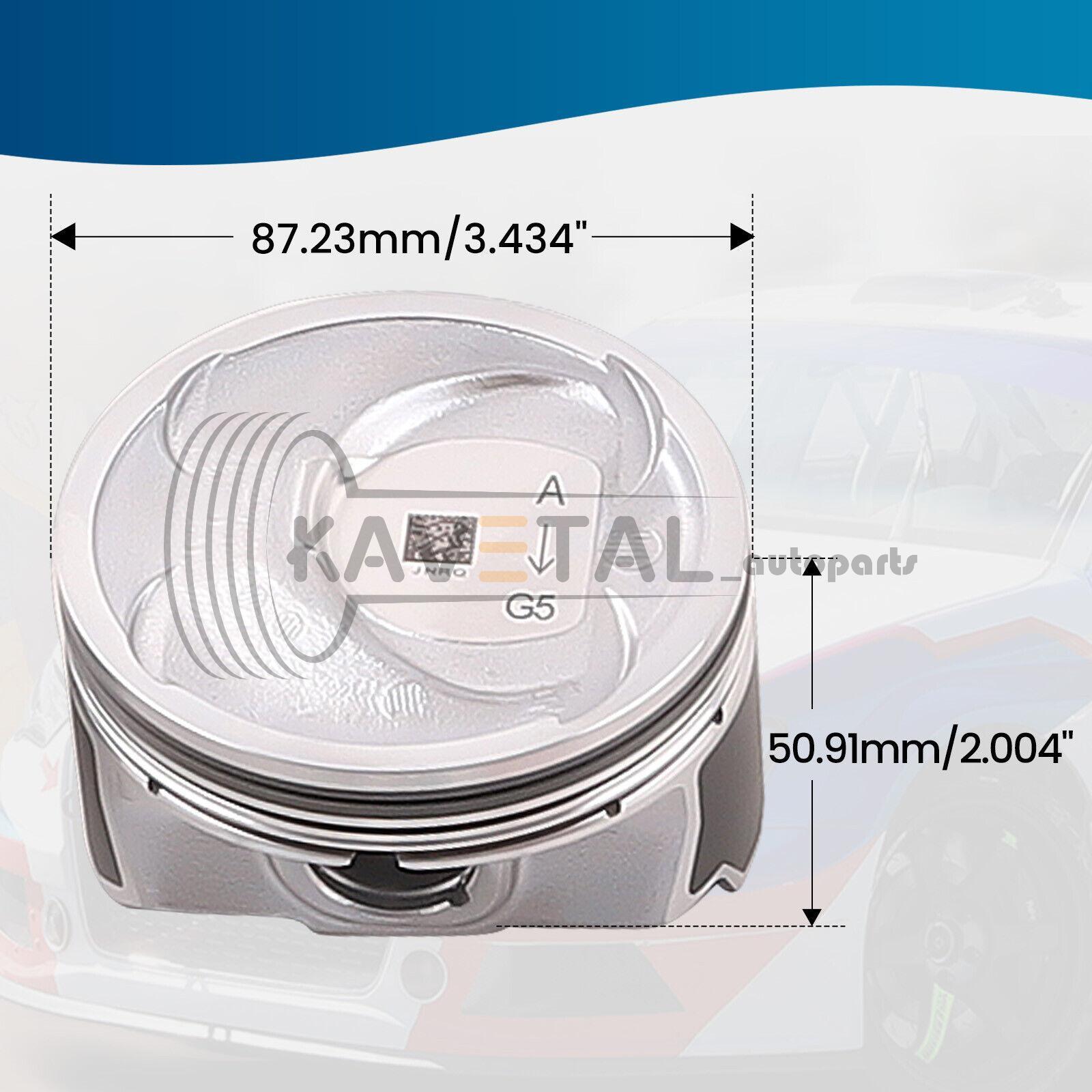 G4KJ 2.4L Engine Rebuild Piston Gasket Kit w/ Crankshaft & Rods For HYUNDAI KIA