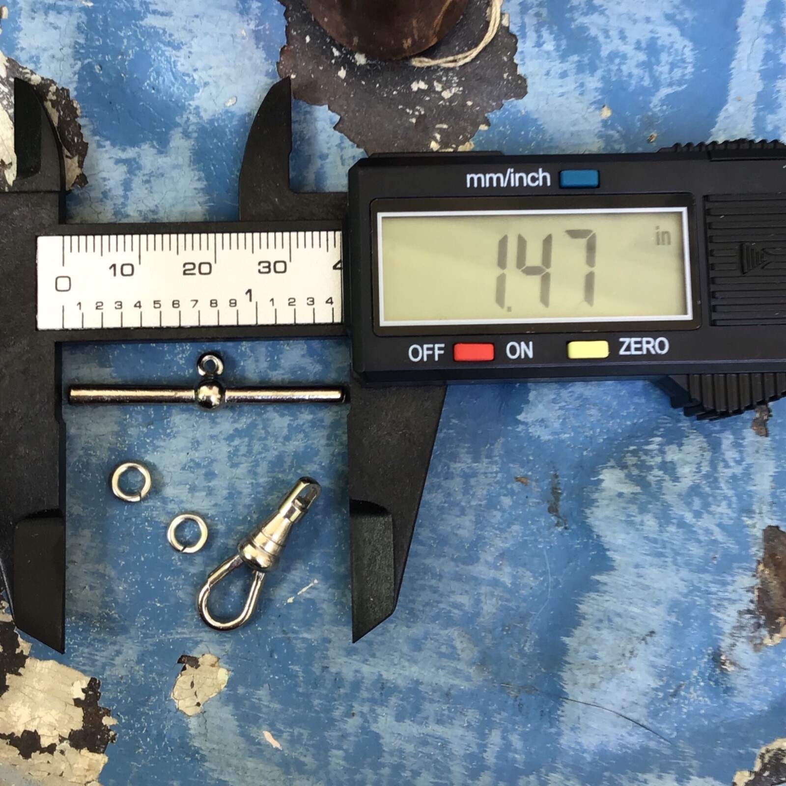 1 Set Silver Tone Swivel Clip & T- Bar Toggle Clasp Pocket Watch Chain Repair