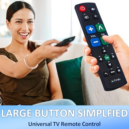 Big Button Universal Remote for All TV Remote, for All