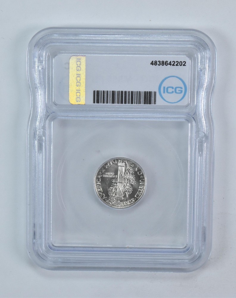 1943-S Mercury Dime MS65 FB ICG