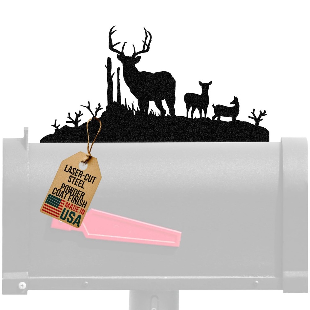 , Inc. Buck, Doe & Deer Mailbox Topper