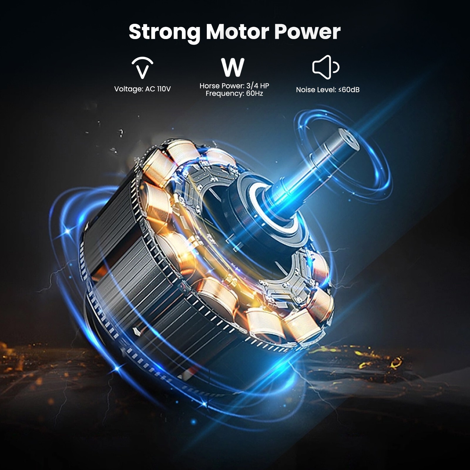 3/4HP Lake Pond Aerator System Pump Aeration Compressor Up to 3 Acre US Stock