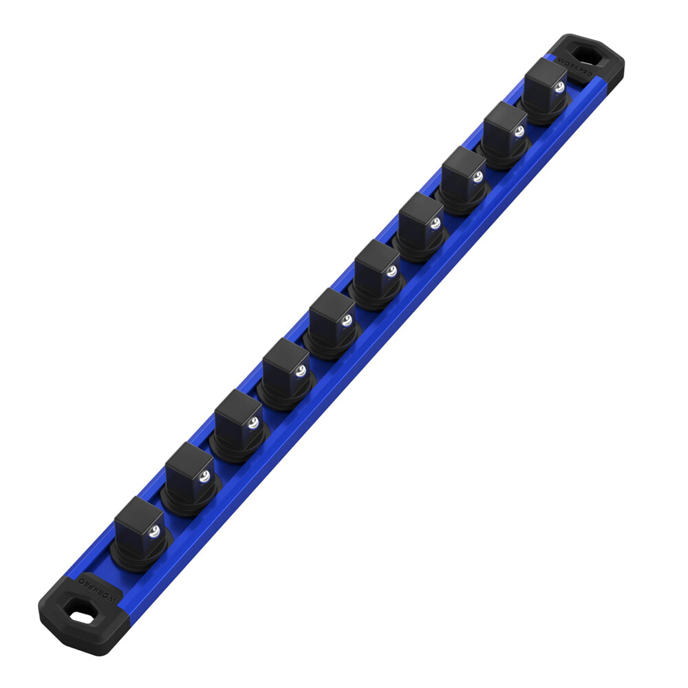 WORKPRO Magnetic Socket Organizer, 3/8-Inch Drive Heavy Duty Socket Holder