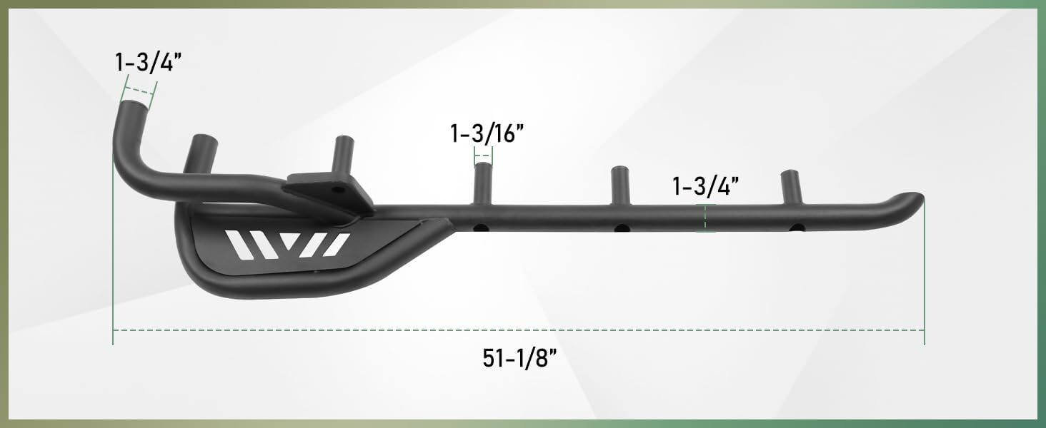 Rock Sliders Side Nerf Bars Tree Kickers for Kawasaki Teryx KRX 1000 #99994-1314