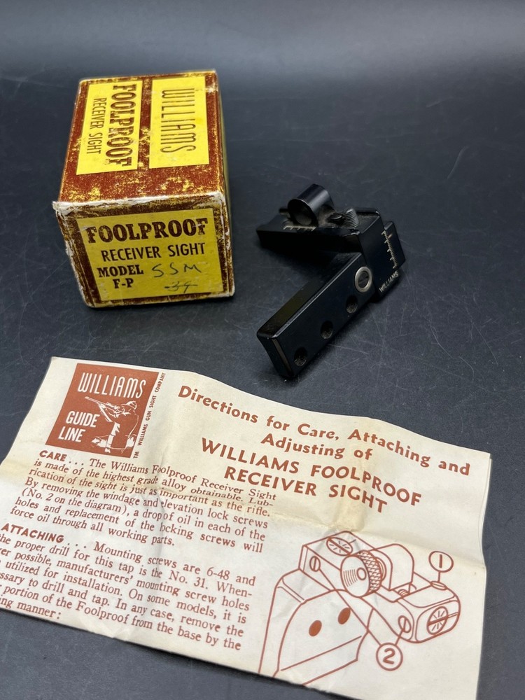 Williams Receiver Sight, Model SSM, With Faxtory Box