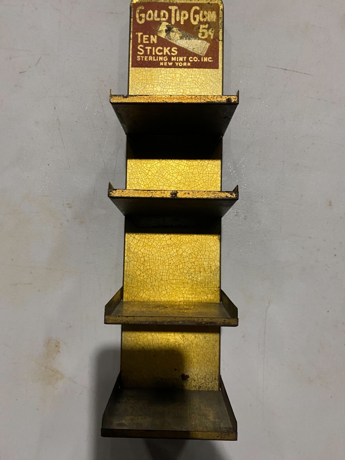 Vintage Gold Tip Gum Folding Store Display and 4 Boxes