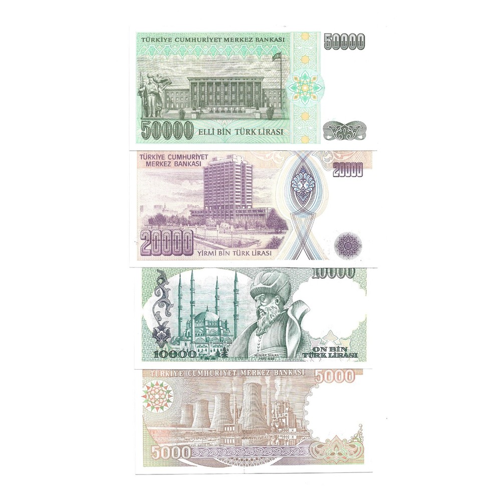 Turkey UNC Banknotes set L.1970