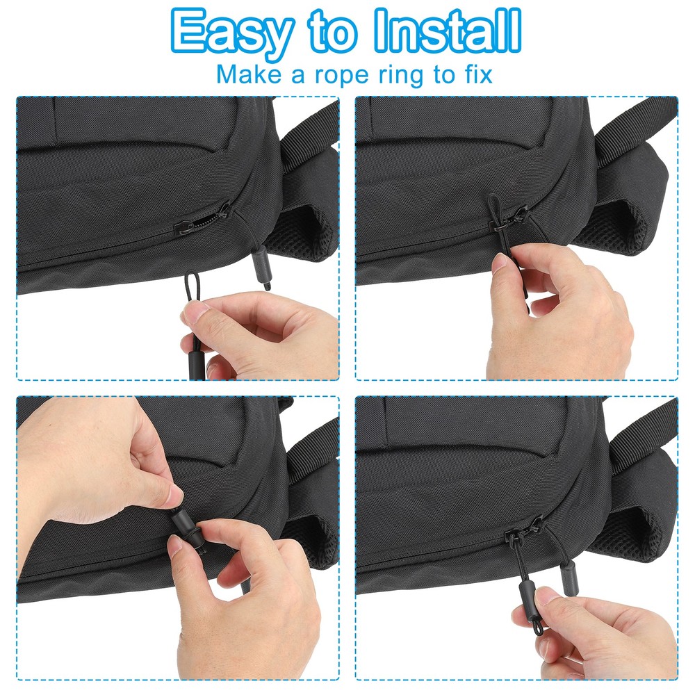 Replacement Zipper Pull Cord, 40Pcs Nylon Zipper Puller Slider, Sky Blue