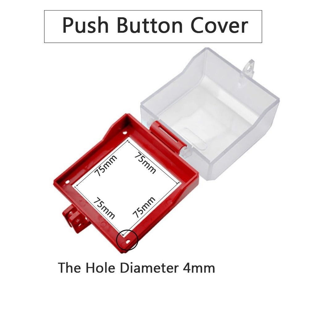 Emergency Stop Button Cover Removable Base Cover forEmergency Stop Button Q4T9