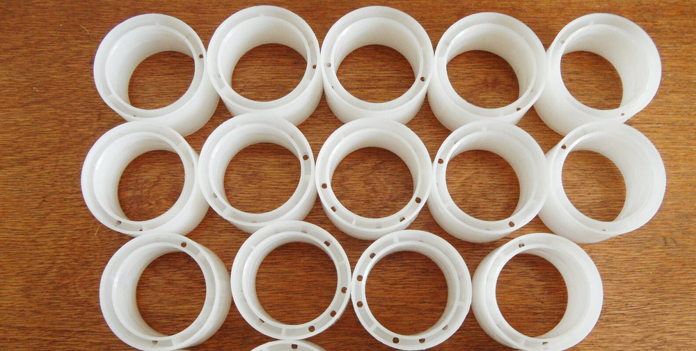 16 Empty Plastic Tape Core Roll Craft Art Project Wheels 1-1/4"
