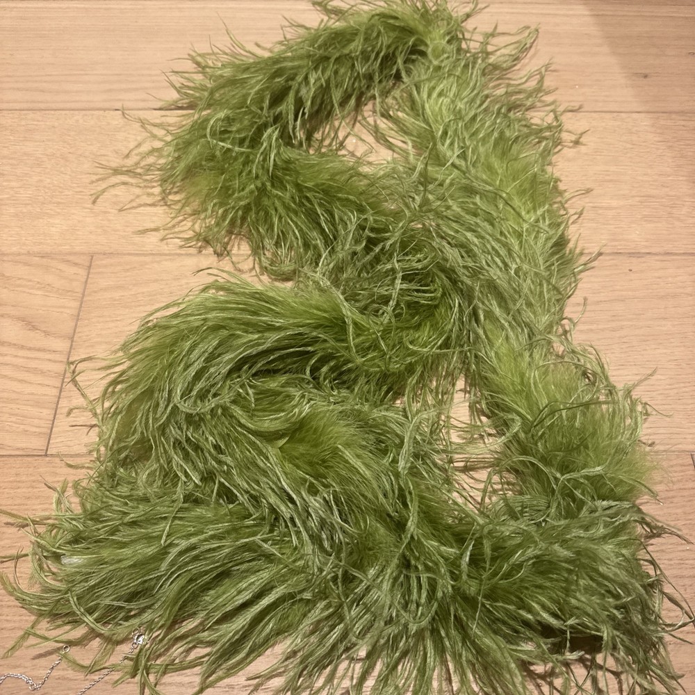 Olive Green Feathers String 6ft