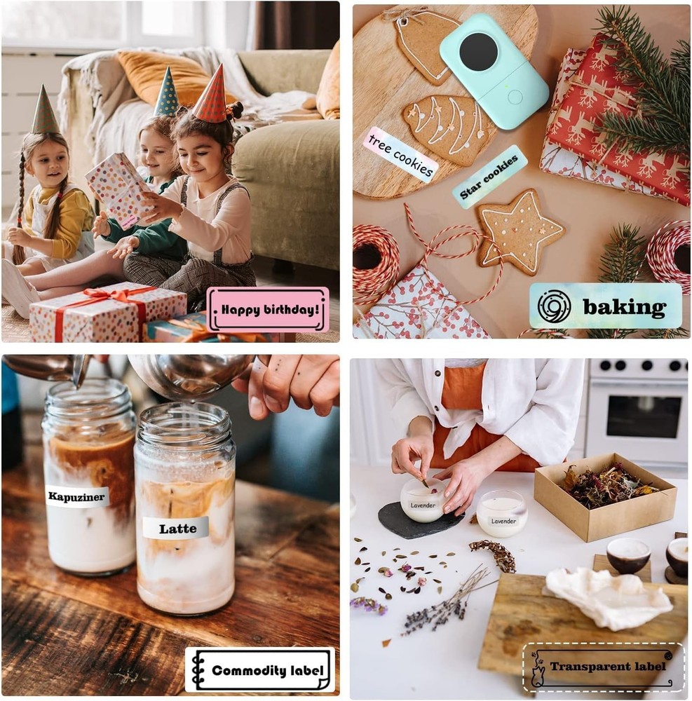 D30 Bluetooth Label Maker, Mini Portable Label Printer with Tape