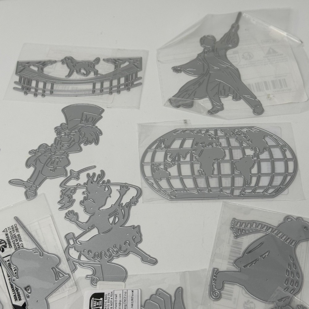 20 Thinlits Die Cuts Bundle Random Mix Characters Animals Holiday Scrapbooking