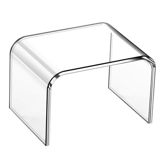 Acrylic Step Stool 9in Step Stools for Kids 250-LBS Capacity Standard Stool