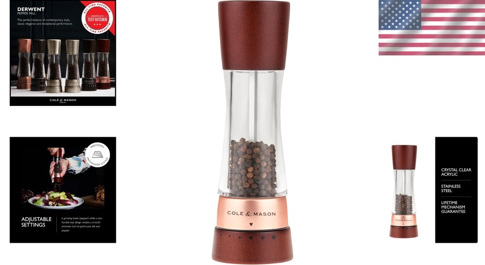 Precision Pepper Grinder - Adjustable Settings