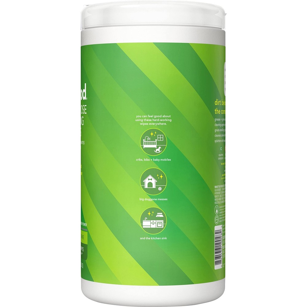 Cleaning Wipes All Purpose Lime Sea Salt 70 Count Method