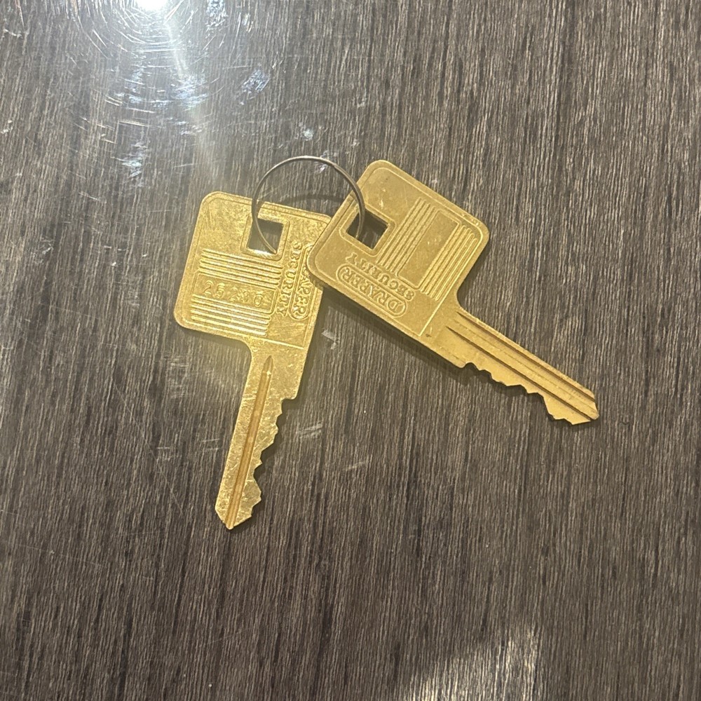 *New* Draper Toolbox Security Toolbox Replacement Lock Key Gold 25230 X2 Key
