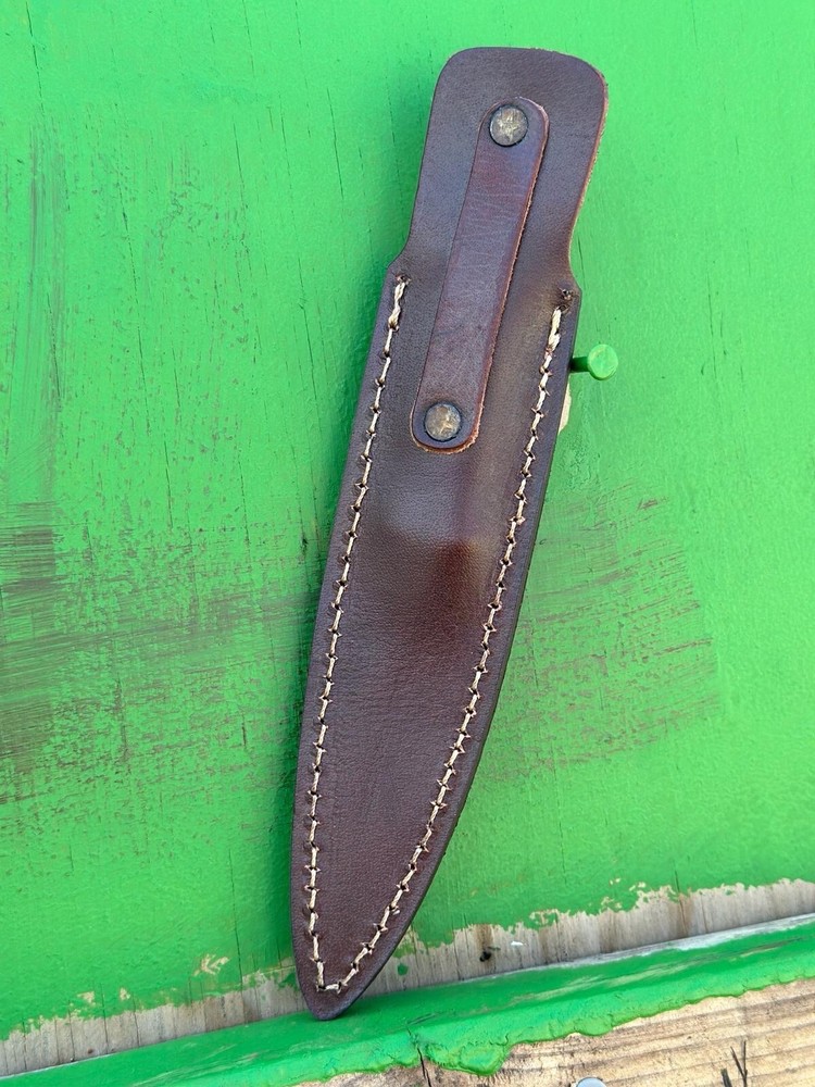 Damascus dagger Knife fixed blade boot knife Ideal DOUBLE-EDGE Full Tang