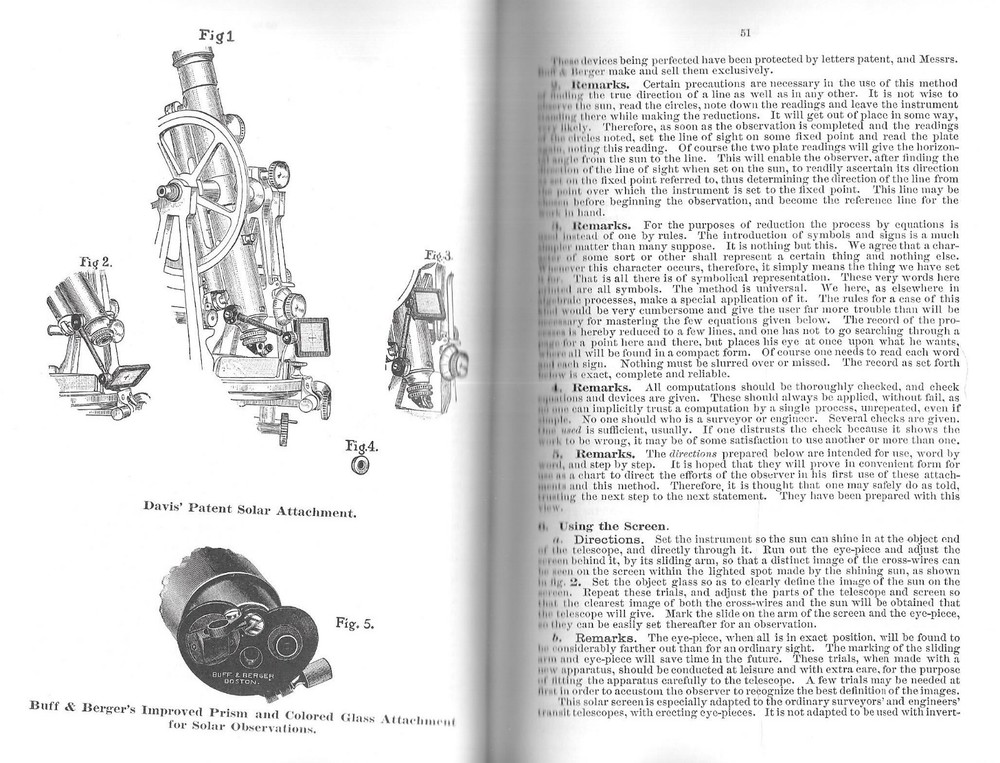 1897 BUFF & BERGER ENGINEERS' & SURVEYORS' INSTRUMENTS CATALOG