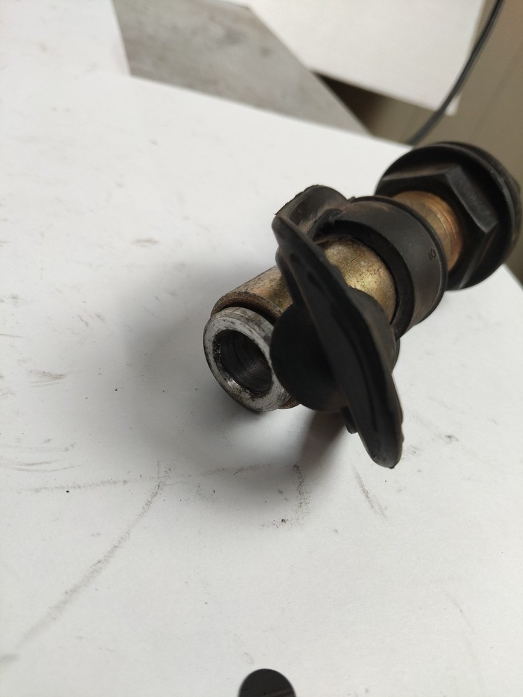 Din Orange Rotating Flashing Beacon Threaded Mounting Pole Spigot Stem Tractor