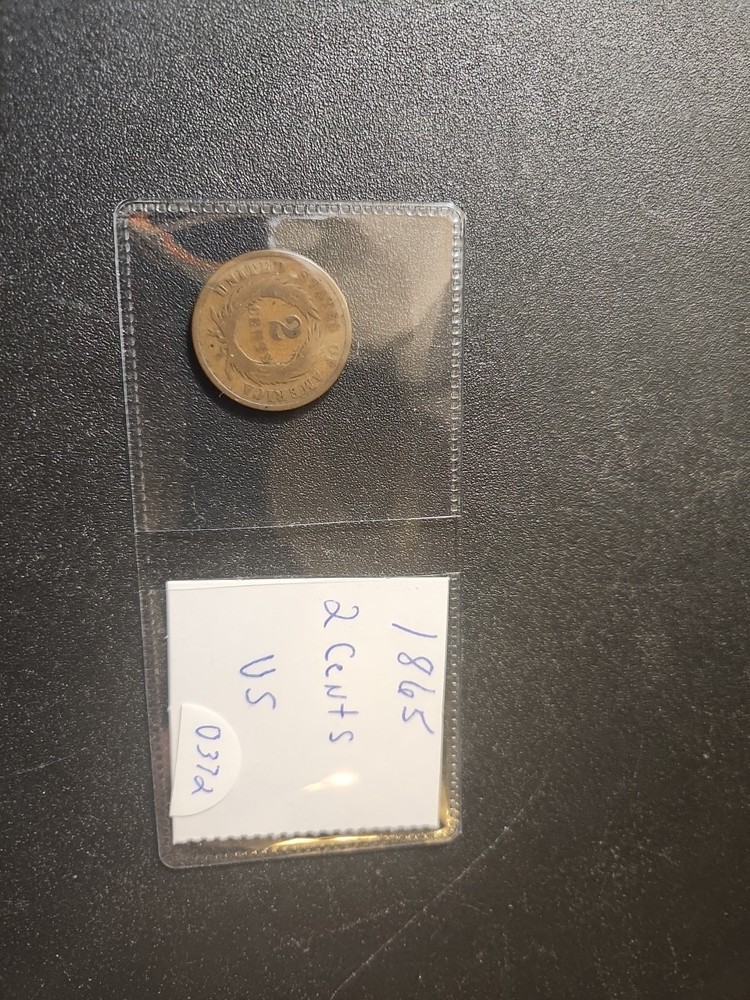 1865 US 2CENT #0372