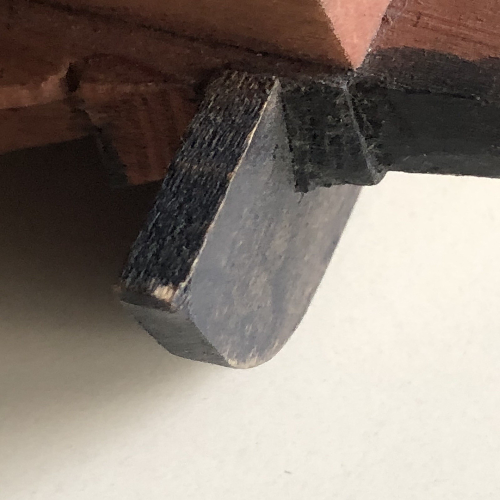 Hand Carved Painted Signed Wood Neckerchief Slide Native American Man AT