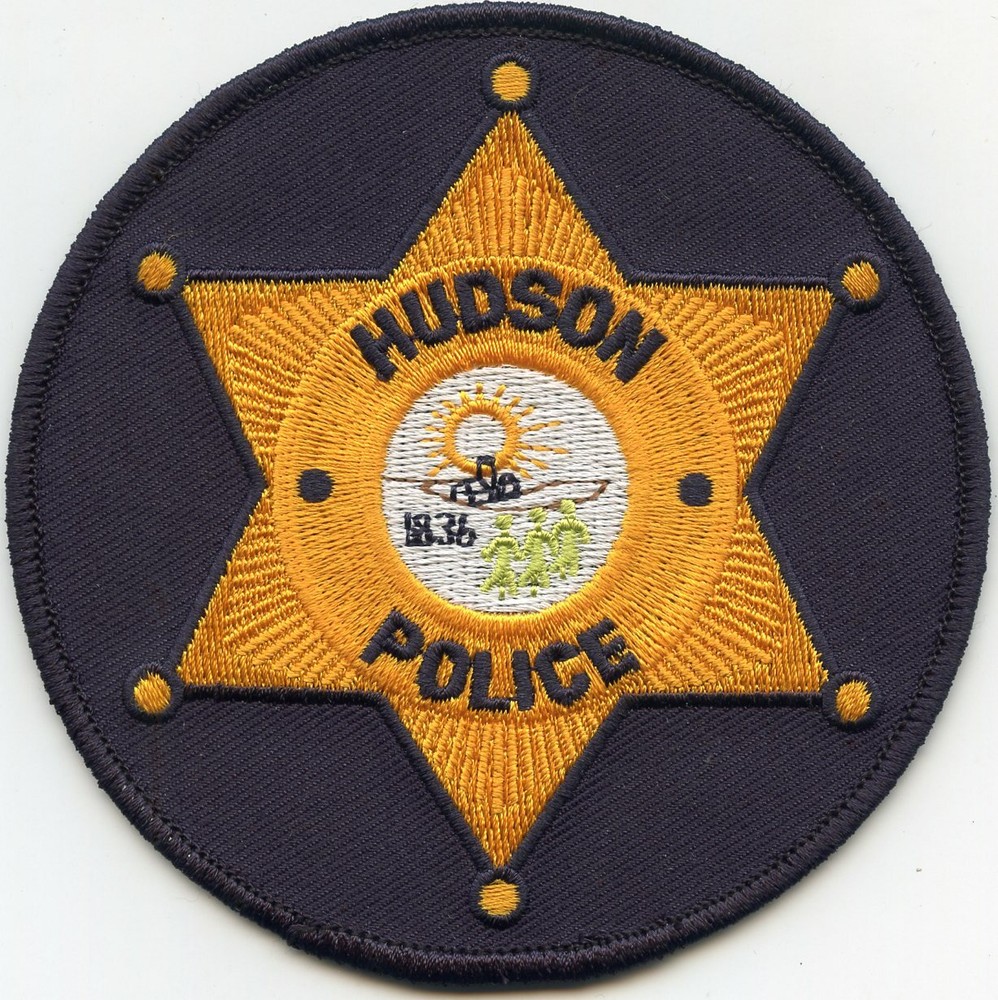 HUDSON ILLINOIS IL round POLICE PATCH