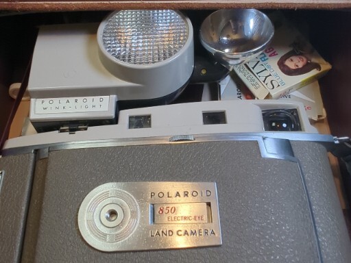 Vintage Polaroid 850 Land Camera With Case
