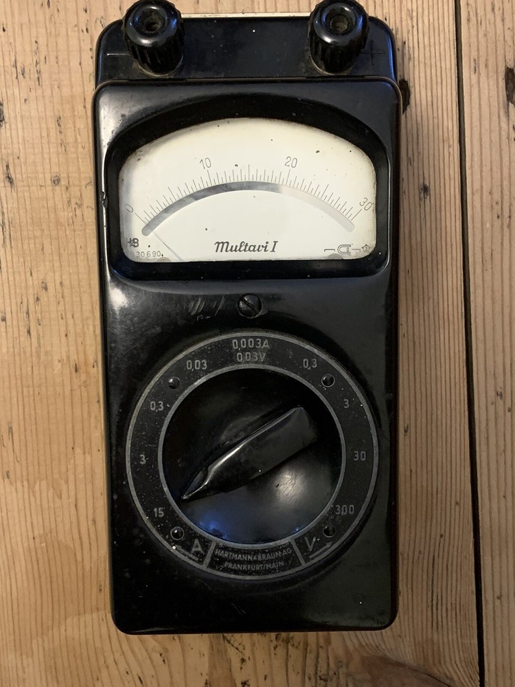 Multavi II H&B HARTMANN & BRAUN Analog Multimeter  1930’s -50’s Untested