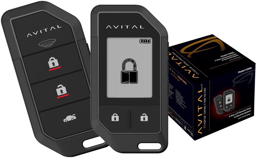 Avital 5308L 2-Way LCD Remote Start & Vehicle Security System