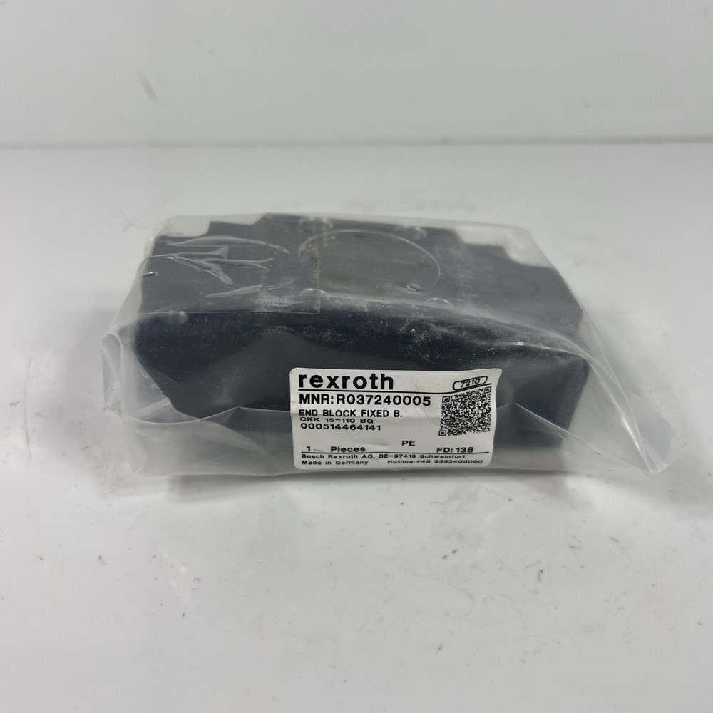 Rexroth R037240005 Linear End Block Fixed B NEW