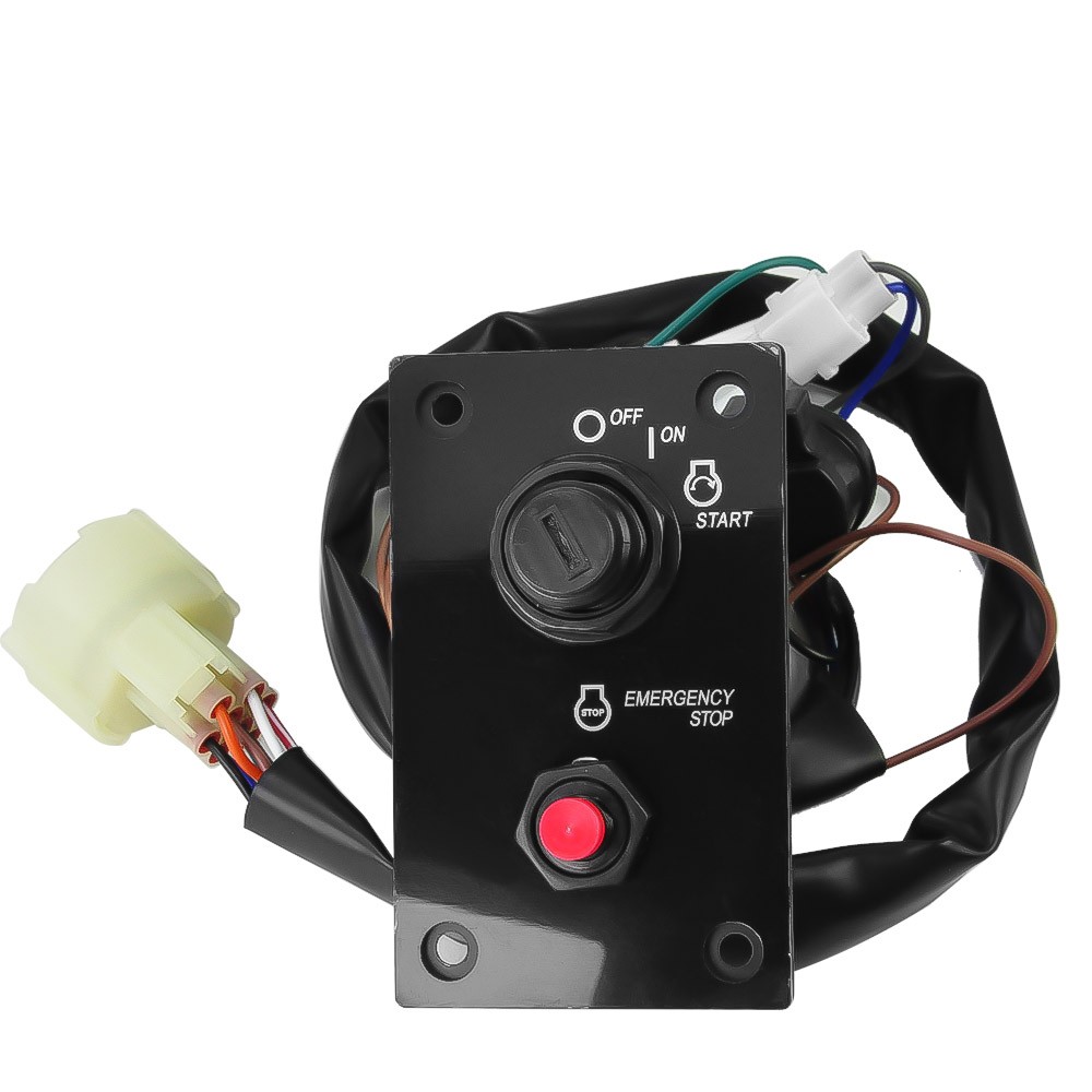 Ignition Key Switch Panel Assembly with Lanyard For Suzuki Outboard 37100-93J24