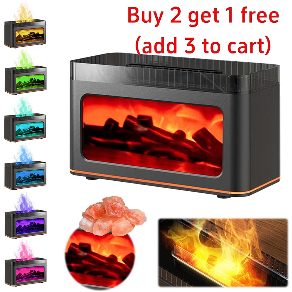 200ml Essential Oil Diffuser Volcano Fire Flame Aromatherapy Diffuser Ultrasonic